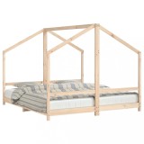 Cumpara ieftin Cadru pat pentru copii, 2x(90x200) cm, lemn masiv de pin
