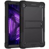 Husa pentru Lenovo Tab M10 PLUS FHD (TB-X606F) + Folie - Techsuit Rugged TabShell - Black