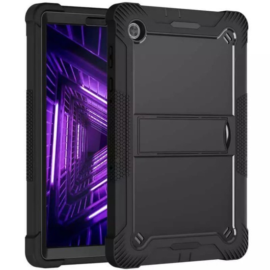 Husa pentru Lenovo Tab M10 PLUS FHD (TB-X606F) + Folie - Techsuit Rugged TabShell - Black