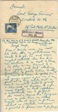 NI1100 Plic + scrisoare expediat de la Călărași la Escadrila 20 Observație, ștampilă OPM 30+cenzurat Călărași, 1941, ofițer rom&acirc;n cu șoc posttraumatic