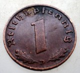 B.037 GERMANIA 1 REICHSPFENNIG 1937 D, Europa, Bronz