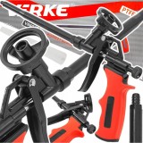 Pistol din metal pentru aplicarea spumei, negru Verke