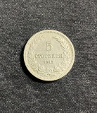 Moneda 5 stotinski 1913 Bulgaria, Europa