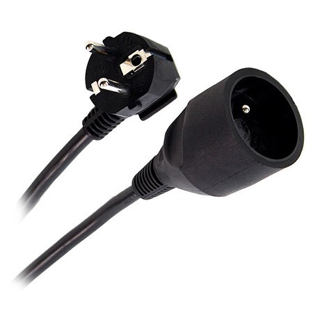 Cablu extensie(cupla) 3m (3gx1.5mm) - negru