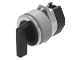 Comutator rotativ EAO 30mm negru fără simbol 704.101.018KN fără IP65