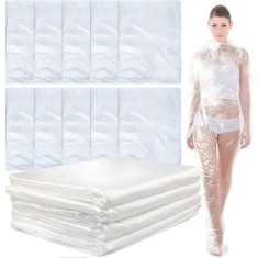Set 50 folii impachetari corporale pentru termocuverta de tip sauna, Linomag&reg;, Transparent, 100cm X 200cm