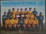 FOTBAL: FOTOGRAFIE BRONDBYERNES / BRONDBY I.F. 1987