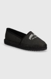 Cumpara ieftin Tommy Jeans espadrile TJW VARSITY ESPADRILLE culoarea negru, EN0EN02470