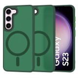 Husa Samsung Galaxy S23 Techsuit HaloFrost&Atilde;&sbquo;&Acirc;&nbsp;MagSafe Series, verde inchis