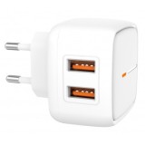 INCARCATOR RETEA XO-L61, 2 X USB, 2.4A, ALB, BLISTER