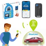 Alarma auto smart Starline E9 v2 Mini cu tag, integrare CAN-OEM, functie pornire motor la distanta, pregatire pager, Bluetooth CarStore Technology
