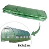 Folie Solar Gradina 8x3x2m, 10 Ferestre, PE 140g/mp, Protectie UV, Impermeabila, Verde