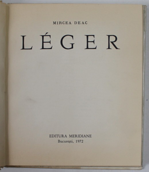 LEGER de MIRCEA DEAC , 1972