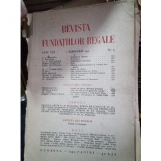 Revista Fundatiilor Regale Anul VIII 1 Februarie 1941 Nr. 2