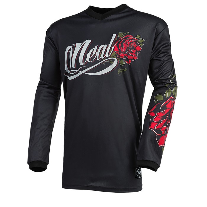 Bluza Ciclism Femei O&#039;Neal Element Women Roses - S, Negru-Rosu Ultimate FactoryBikes