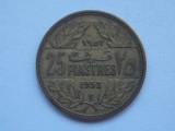 25 PIASTRES 1952 LIBAN, Asia