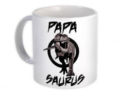 Papa Saurus T Rex : Cadou Halba : Tatal Tatal Familia Dinosaur Jurassic foto