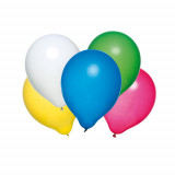 Baloane rotunde culori asortate, calitate helium, biodegradabile, set 50 bucati, Herlitz