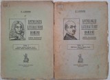 Antologia literaturii romane pentru bacalaureat (2 volume) - C. Loghin (coperta putin uzata)