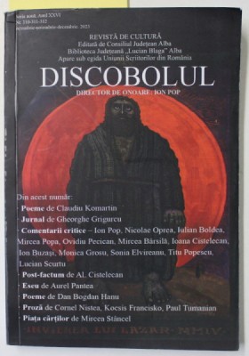DISCOBOLUL , REVISTA DE CULTURA EDITATA DE CONSILIUL JUDETEAN ALBA , BR. 310 - 311 -312 , OCT- DEC. 2023 foto