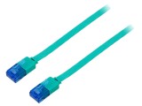 Cablu Patch Cord U/UTP Cat 6a PVC Verde 1m