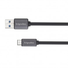 Cablu de date/incarcare Kruger&amp;Matz, USB - Type C, 5Gbps, 1 m