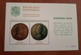 Andorra MNH 1980 - Europa Vegueria Episcopal - Vigneta de expozitie