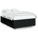 Cumpara ieftin Cadru de pat fara saltea, negru, 140x200 cm, textil