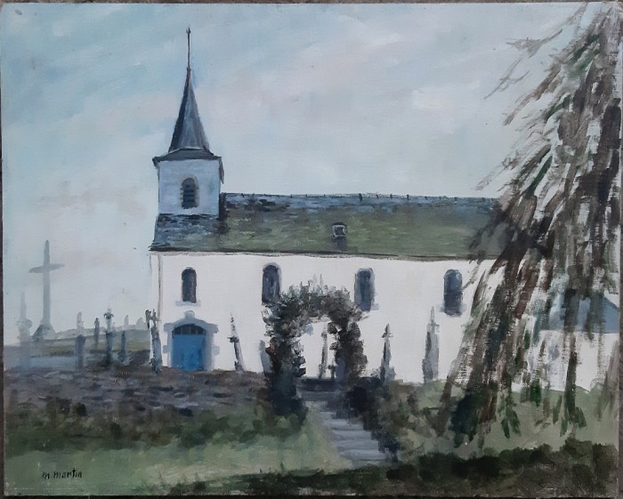 Manastire - semnat M.Martin