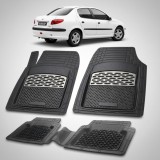 Cumpara ieftin Covorase Tavita Cauciuc Compatibile Peugeot 206 Sedan 2006-2012, Silver
