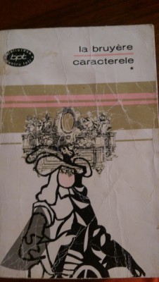 Caracterele vol.1 La Bruyere 1968 foto