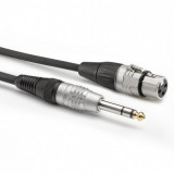 Cablu audio jack stereo 6.35mm la XLR 3 pini T-M 9m, HBP-XF6S-0900, HICON