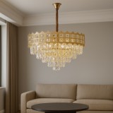 Candelabru Auriu , Design Modern, 10 Surse De Lumina, 600 X 125 Mm