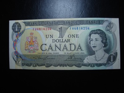 CANADA 1 DOLAR 1973 AUNC foto