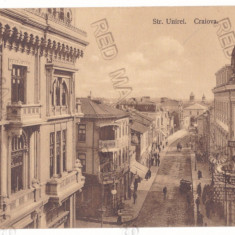 20 - CRAIOVA, Unirii Street, Romania - old postcard, CENSOR - used - 1916