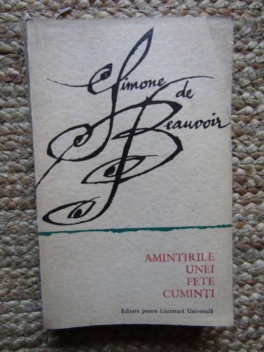 Amintirile unei fete cuminti - Simone De Beauvoir