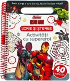 Marvel. Avengers. Iron Man. Scrie si sterge. Activitati cu supereroi - Editura Litera