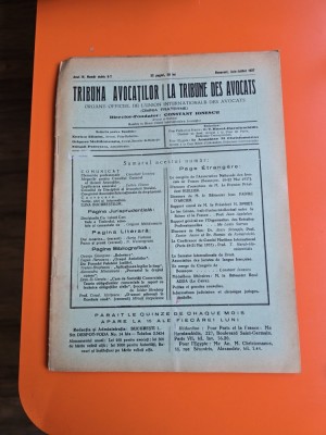 Tribuna Avocaților nr. 6-7/iunie-iulie 1937 - foto