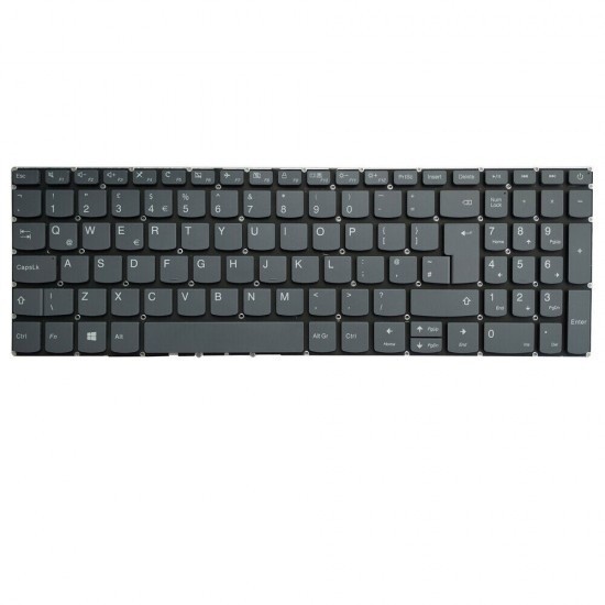 Tastatură UK gri cu topcase defect pentru Lenovo IdeaPad 520‑15IKB