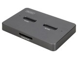 Staţie de andocare USB 3.2 Gen 2 pentru SSD M.2 NVME şi SATA - neagră