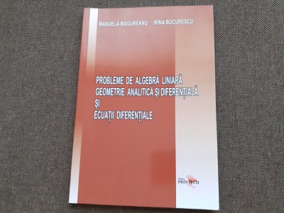 MANUELA MAGUREANU PROBLEME DE ALGEBRA LINIARA,GEOMETRIE ANALITICA SI DIFERENTIA foto