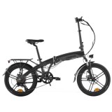 Bicicleta Electrica Pliabila, Baterie Li-Ion 36V / 8.8 Ah, 250W, Roti 20", Lumini Led, Hecht Compos Graphite