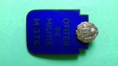 Insigna Ofiter de militie foto