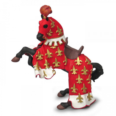 Papo Figurina Calul Printului Filip Rosu foto