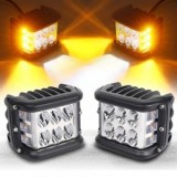Proiector LED Auto 36W, cu Flash Strobo, 10-30V, IP67, Spot 30&deg; + Stroboscop, Carcasă Inox, Durată 30000h, Universal