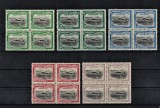 Mozambic 1935 Avioane Posta Aeriana Serie Nestampilata Blocuri - Timbre Straine