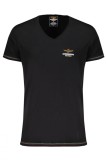 Cumpara ieftin Aeronautica Militare Tricou barbati, cu logo, cu decolteu in V, Regular Fit,, M