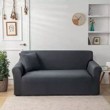 Cumpara ieftin Husa Canapea 2 Locuri Elastica Moderna, Gri inchis - EAT531