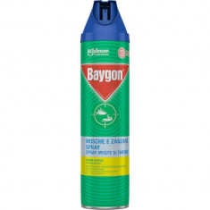 Spray Insecticid BAYGON, 400 ml, Insecticid, Spray Insecticid, Solutie pentru Muste si Tantari, Solutie Pulverizatoare pentru Tantari, Spray pentru Ta