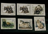 Suedia 1993 fauna animale lup urși pisică sălbatică serie nestampilata, Nestampilat
